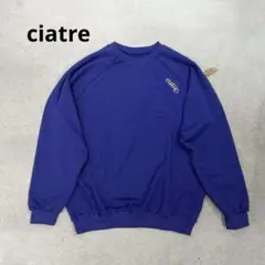 ciatre two tone logo スウェット　トレーナー　ネイビー　L