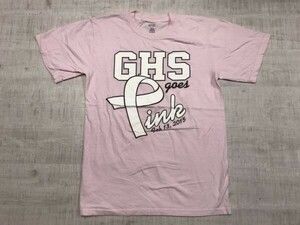 GHS goes Pink ポートアンドカンパニー PORT and COMPANY 半袖Tシャツ メンズ ロゴ バックプリント オールド S ピンク