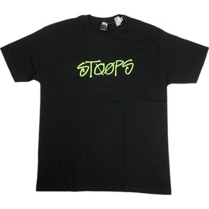 STUSSY ステューシー ×HUF STOOPSロゴTシャツ 黒 Size 【L】 【新古品・未使用品】 20804425