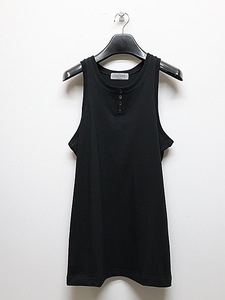 SALE20%OFF/Yohji Yamamoto・ヨウジヤマモト/30/-COMBED SINGLE JERSEY HENRY NECK TANK TOP/BLK・3