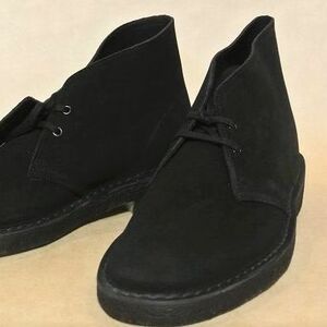 US7.5 クラークス デザートブーツ New Clarks Desert Boot 黒