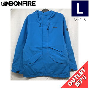 【OUTLET】 BONFIRE VECTOR SHELL JKT カラー:CYAN Lサイズ メンズ スノーボード スキー ジャケット JACKET アウトレット