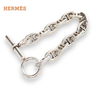 【ITY17VE0OB6C】HERMES エルメス シェーヌダンクル ブレスレット 12コマ アクセサリー シルバー