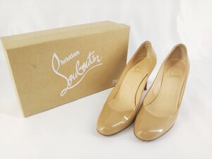 Christian Louboutin クリスチャンルブタン/パンプス/37.5/24.5cm/ベージュ/エナメル/NUDE6248