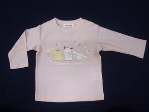 新品　130　サンリオキャラクターズ　長袖Tシャツ　ピンク　レターパック発送（代引き不可）PU9123