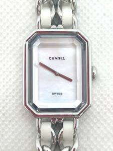 CHANEL シャネル PREMIERE プルミエール 腕時計 ホワイト シェル文字盤 QUARTZ クォーツ アナログ シルバー 2針 非稼働