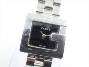 358625【1円スタート】GUCCI グッチ 稼動品 3600L Gフェイス スクエア レディース 時計 クオーツ ケース23mm