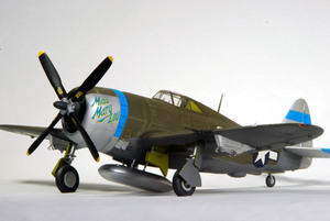 【atsudra工房完成品】1/48 P-47 第381戦闘航空軍 第19戦闘飛行隊