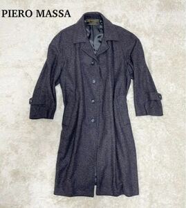 ★美品 PIERO MASSA ピエロマッサ ステンカラーコート 100%カシミア ロングコート イタリア製★