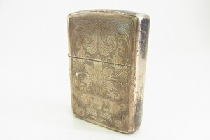 Q485-X3-71542◎ Zippo ジッポー ライター Sterling 喫煙グッズ 現状品 ◎①