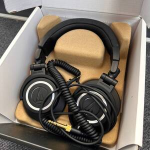 【美品】audio technica オーディオテクニカ ヘッドホン ATH-M50x ブラック 取扱説明書付き