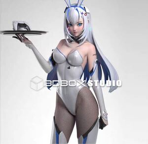 アクションフィギュア　1/6 GK ガレージキット　未塗装　未組み立て　PSキャラクター　セクシーバニー娘　28cm 12インチ