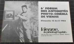 カメラ・写真に関する絵葉書　6e FORUM DES ANTIQUITES PHOTO-CINEMA　フランス製