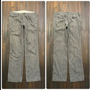 P メンズ パンツ コラボ SHIPS Oikawa denim シップス オイカワデニム グレー スリム 細身 カジュアル FF169 / W33 一律レターパック配送