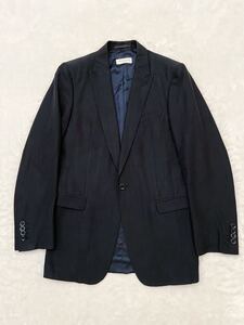 DRIES VAN NOTEN ひとつボタンジャケット size44 ドリスヴァンノッテン 濃紺 メンズ