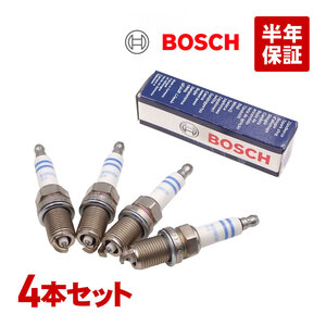 BOSCH スパークプラグ 4本セット 1台分 アウディ A4 S4 8H7 B6 8HE 8EC 8ED ダブルプラチナ 直4エンジン FR5KPP332S 06H905611