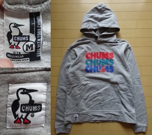 【CHUMS】プルオーバー スウェットパーカー ヘザーグレー SIZE:MEDIUM (チャムス,キャンプ,アウトドア,ブービーバード,ランドウェル)