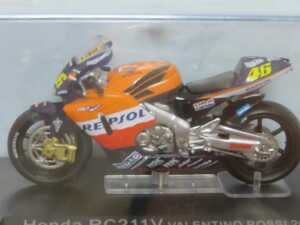 ホンダ　ミニチュア　ミニバイク　バレンティーノ　ロッシ　付録　HONDA RC211V VALENTINO ROSSI 2002　定形外350円