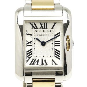 カルティエ Cartier タンクアングレーズSM W5310046 コンビ SS×YG クオーツ