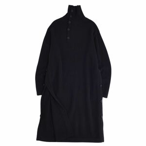 美品 ヨウジヤマモト Yohji Yamamoto ニット セーターロングスリーブ ロング丈 ウール HV-K09-182 トップス メンズ 3 黒 cg12ms-rm05e26275