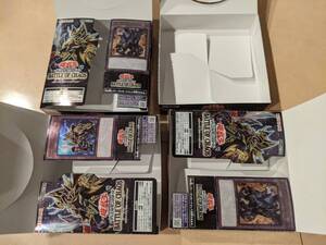 遊戯王 BATTLE OF CHAOS の空箱4個 （トークンカード3枚、応募券は無し）バトル・オブ・カオス 超魔導戦士－マスター・オブ・カオス