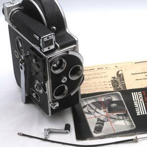 BOLEX PAILLARD H16 16mmムービーカメラ ボレックス SWITZERLAND ファインダー HUGO MEYER, Carl Zeiss レンズカード