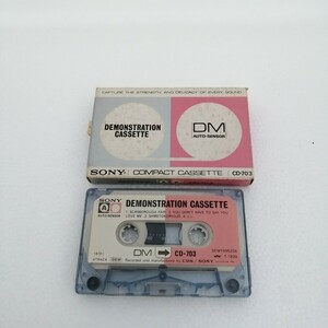  SONY CD-703 DEMONSTRATION CASSETTE TAPE　ソニー デモンストレーション カセットテープ 