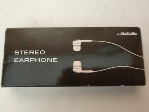 【新品未使用品】Docomo STEREO EARPHONE　携帯電話用イヤホン