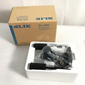 【未使用中古品】 / SLIK 3ウェイ雲台 SH-908 パイプ径30-32mm大型三脚向け U1/4、U3/8 ネジ交換式 1410g 10kg 30018367