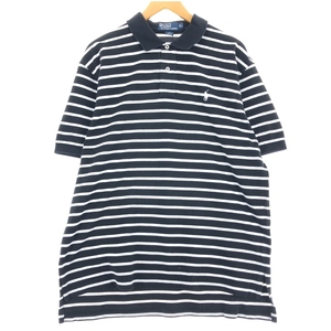 古着 ラルフローレン Ralph Lauren POLO by Ralph Lauren 半袖 ボーダー ポロシャツ メンズXL相当 /eaa392248