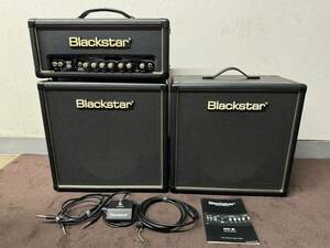 【値下げ】BLACKSTAR ギターアンプ HT-5ヘッドと HT-110キャビネット2台のセット 音出し確認済 美品