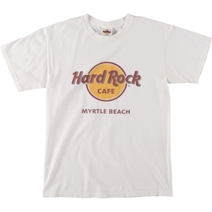 古着 HARD ROCK CAFE ハードロックカフェ アドバタイジングTシャツ レディースS相当 /eaa486202 【Elulu/エルル】