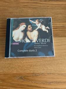 CD VIRGIN CLASSICS - モンテヴェルディ MONTEVERDI - COMPLETE DUETS 2 - AMOR, DICEA - IL COMPLESSO BAROCCO, ALAN CURTIS 