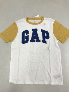 ■ＧＡＰ■新品■150サイズ■ギャップ■人気のロゴＴシャツ■白Ｔシャツ■青のＧＡＰロゴ■USA■12・2-1