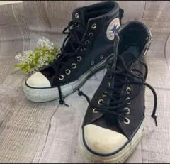 CONVERSE オールスター コンバース 黒 ハイカット スニーカー 25cm