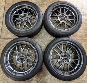 【希少！】BBS RG-R RG734H 18インチ 8.5J＋38 PCD120 5穴 5H 軽量 鍛造 BMW 3シリーズ X3 F25 E90 X1 E84 F30 F31 F32 F33 F36 F34 