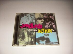 CD：THE YARDBIRDS ...WHERE THE ACTION IS! BBCライヴ ザ・ヤードバーズ：2枚組：ボーナストラック付き全38曲*