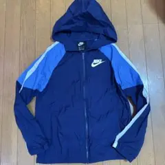 Nike フード付きウィンドブレーカー Lサイズ ネイビー