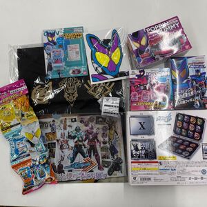 仮面ライダー まとめ売り メダルセット トートバッグ クリアファイル ゴチゾウ　フィギュア シール １０点セット