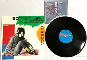 ▼LPレコードサイズ 12インチシングル レベッカ BOTTOM LINE