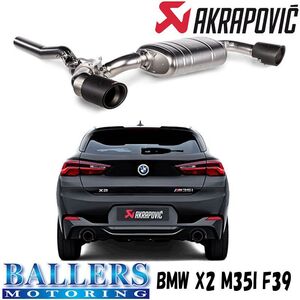 BMW F39 X2 M35i エキゾーストシステム マフラー アクラポビッチ スリップオンライン チタン AKRAPOVIC