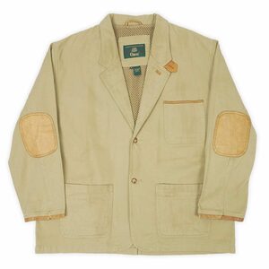 オービス ORVIS 90s コットンツイル テーラードジャケット 2B ハンティング ビンテージ 旧タグ 珍品 古着 (-3029) ベージュ XL