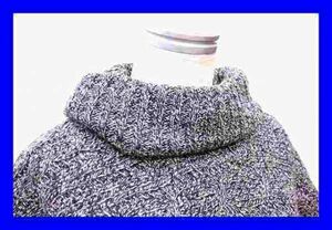 ■美品 ユニクロ UNIQLO セーター ニット 半袖 オフタートルネック グレー 羊毛 ウール Ｓサイズ 服F3735