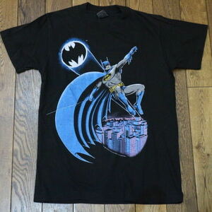 1986 BATMAN Tシャツ ブラック バットマン ロゴ アメコミ DCコミックス 映画 ムービー キャラクター 80s ヴィンテージ