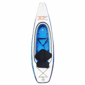 Jet Ocean Sport 【SURF KAYAK 270】 BLUE 青/白 インフレータブルカヤック パドル付きフルセット 折りたためて専用バックに入ります