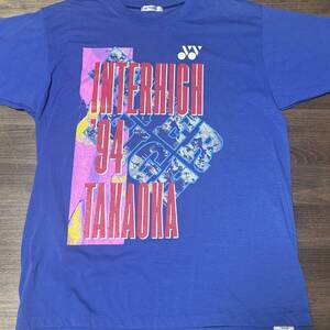 ☆YONEX 1994 インターハイ 第49回 富山・高岡市 テニス メンズ Tシャツ T-shirt tee