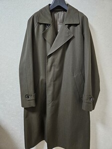 RJ by RING JACKET リングヂャケット セミダブルラグランコート　カーキグリーン　ウールコットン　50　美品　ドーメル　トレンチ