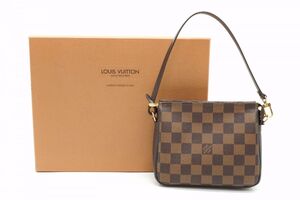 1円〜 ルイ ヴィトン トゥルース メイクアップ ショルダー ハンドバッグ ダミエ N51982 LV PVCレザー 茶 ブラウン Louis Vuitton 0519h