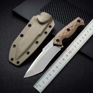 19cm 5CR13+G10 アウトドア サバイバルナイフ シース付き 超高品質