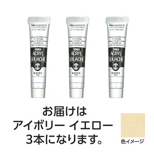 【3本×5セット】 ターナー色彩 アクリルガッシュ 20ml 135アイボリーイエロー TURNER108472X5 /l